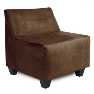 Howard Elliott Pod Microsuede Slipper Chair 823 Color Chocolate