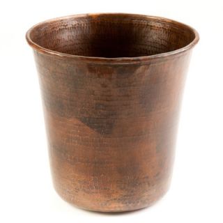 Premier Copper Products Hand Hammered Copper Trash Can TC11DB