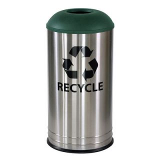 Ex Cell Metal Products Stainless Steel Indoor Recycling Receptacle RC 1531 D 