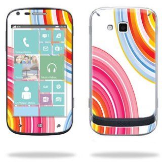 MightySkins Protective Skin Decal Cover for Samsung ATIV Odyssey SCH I930 Cell Phone Verizon Sticker Skins Lollipop Swirls Cell Phones & Accessories
