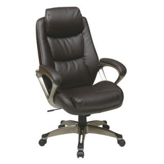 Office Star Eco Leather Executive Office Chair with Padded Arms ECH89181 EC1