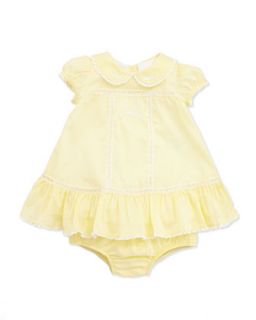 Batiste Deco Dress, Cream, Baby Girls 3 12 Months   Ralph Lauren Childrenswear