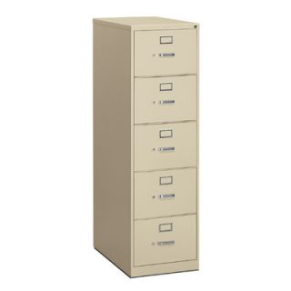HON 310 Series 5 Drawer Legal  File 315CP Finish Putty