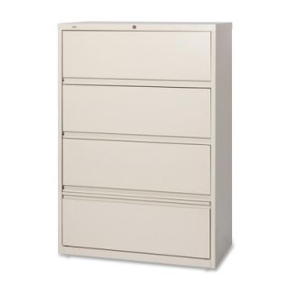 Lorell 36 W x 18.6 D 4 Drawer Receding  Files 43510 / 43511 Finish Putty