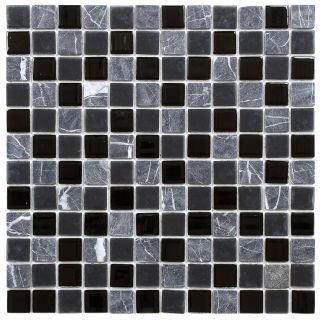 Somertile 11.5x11.5 inch Chroma Square Ligoria Glass And Stone Mosaic Tiles (set Of 10)