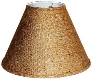 A Ray Of Light 71713BUR 7 Inch by 17 Inch by 13 Inch Brown Burlap Empire Hardback Shade   Lampshades  