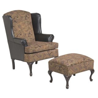 Serta Upholstery Wing Back Chair and Ottoman 2200WBC