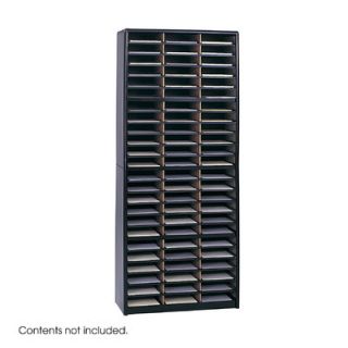 Safco Products Value Sorter Organizer (72 Compartments) 7131 Finish Black