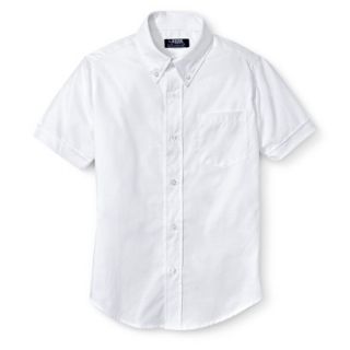 French Toast Boys School Uniform Short Sleeve Oxford Shirt   White 18