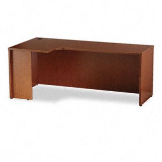 Basyx Laminated Credenza Shell with Curved Extension and Square Edge BSXBL212