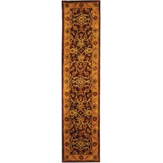 Safavieh Handmade Golden Jaipur Burgundy/ Gold Wool Runner (23 X 10)