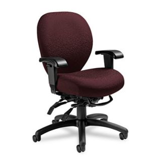 Global Total Office Mid Back Multi Tilt Office Chair with T Arms GLB27813T608