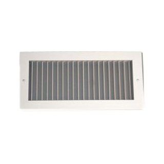 Shoemaker 908 14X4 14"x4" Aluminum Airfoil Blade Grille   White   Heating Grilles  