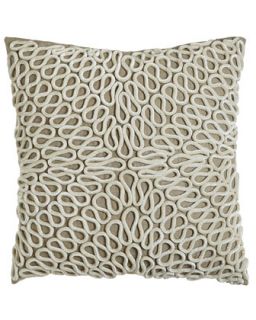 Pillow with Coil Embellishment, 22Sq.   Callisto Home