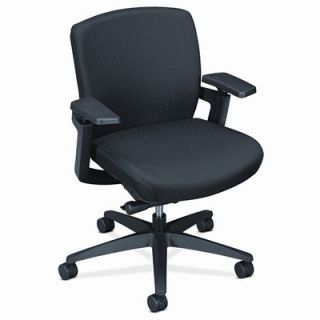 HON F3 Series Low Back Work Chair, Black Upholstery HONFWC3HPBNT10T