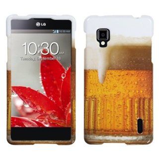 MYBAT LGLS970HPCIM909NP Slim and Stylish Snap On Protective Case for LG Optimus G LS970   Retail Packaging   Beer Food Fight Collection Cell Phones & Accessories