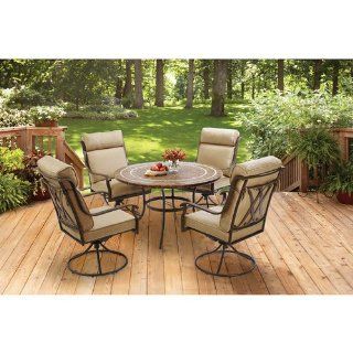 Better Homes and Gardens Bretton Place 5 Piece Dining Set, Seats 4  Patio, Lawn & Garden