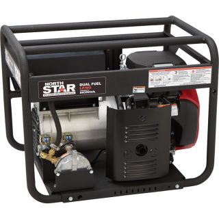 NorthStar Dual Fuel Generator with Electric Start — 13,000 Surge Watts, 12,150 Rated Watts, EPA and CARB Compliant, Model# 16955  Portable Generators