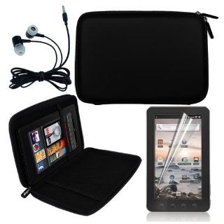 Premium Black 7" EVA Hard Shell Cover Case + LCD Screen Protector + Headphone for Coby MID7012 7 Inch Kyros Android Touchscreen Tablet Computers & Accessories