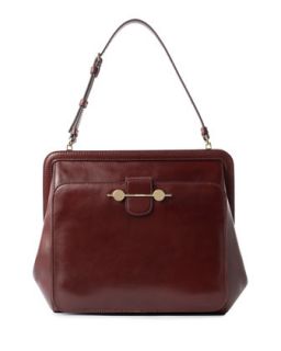 Daphne Leather Shoulder Bag, Bordeaux/Burgundy   Jason Wu