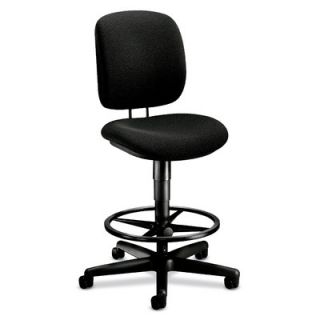 HON Height Adjustable Task Stool with Footring 5905 Fabric Black