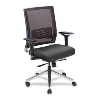 Lorell Mid Back Executive Chair with Swivel LLR90039 Material Mesh Back / Le