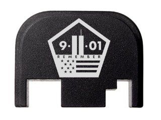 9 11 Star Badge Rear Slide Cover Plate for ALL Glock pistols GEN 1 4 9mm 10mm .357 .40 .45 by NDZ Performance  General Sporting Equipment  Sports & Outdoors