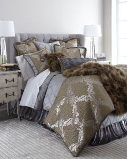 King Pieced Sham with Velvet Welt   Dian Austin Couture Home