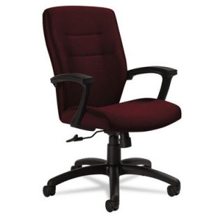Global Medium Back Tilter Chair with Arms GLB50914BKS1 Color Cabernet