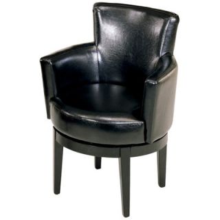 Armen Living Leather Chair LC247ARSW Color Black