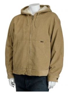 Lee Men's Corduroy Jacket with Hood and Faux Sherpa Lining, Stone, Medium at  Mens Clothing store