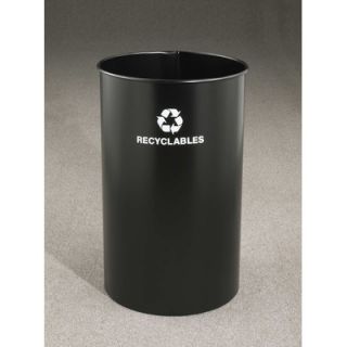 Glaro, Inc. RecyclePro Single Stream Open Top Recycling Receptacle RO 1829 BK