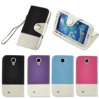 4PCS PU Leather Folio Flip cover wallet stand case for Samsung Galaxy s4 i9500 Cell Phones & Accessories