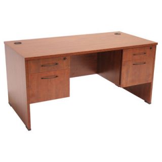 Regency Double Pedestal Executive Desk SDP6 Finish Cherry, Size 60x30