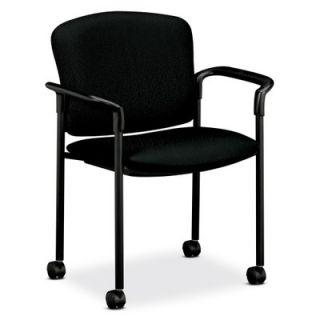 HON Mobile Stacking Guest Arm Chair 4075NT Seat Finish Black