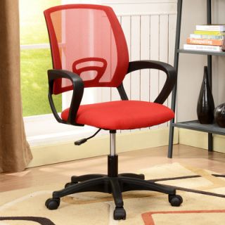 InRoom Designs Mid Back Mesh Office Chair HO1 Color Red