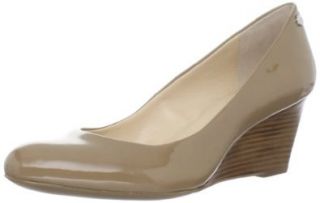 Calvin Klein Women's Saxton Patent Wedge Pump Pumps Shoes Shoes