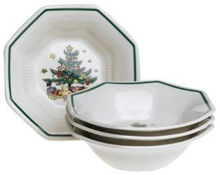 Nikko Ceramics Christmastime All Purpose Bowls, Set of 4 Kitchen & Dining