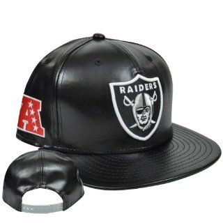 NFL New Era 9Fifty 950 Miadol Faux Leather Snapback Flat Hat Cap Oakland Raiders  Sports Fan Baseball Caps  Sports & Outdoors