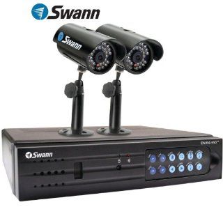 BRAND NEW SWANN SW343 DP2 / DVR4 950 The Perfect Security Kit for Home or Business Surveillance Security Recorder Kit 4 CHANNEL DVR WITH 320 GB HARD DRIVE and 2 Cameras  Complete Surveillance Systems  Camera & Photo