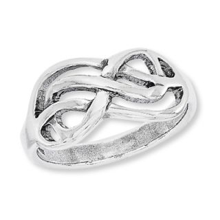 Double Infinity Ring in Sterling Silver   Zales