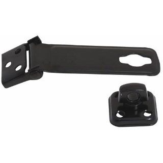 Stanley Hardware CD917 4 1/2" Latch Post Hasp in Black Coated   Black Chest Latch  