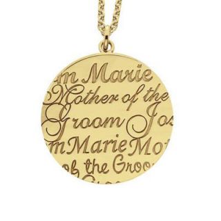 Alison & Ivy Mother of the Groom Name Pendant in Sterling Silver