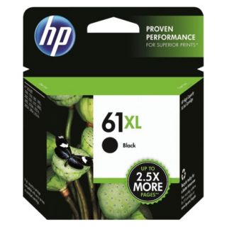 HP 61XL Printer Ink Cartridge   Black (CH563WN#140)