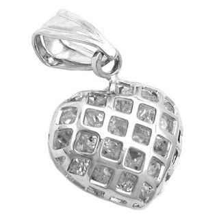 Pendant heart zirconia silver 925 Heart Shaped Pendants Jewelry