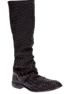 Guidi Long Intricately Woven Boot