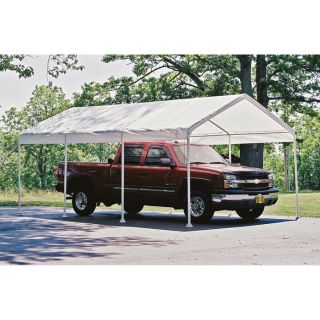ShelterLogic Super Max 12ft.W Commercial Canopy — 20ft.L x 12ft.W x 9ft. 8in.H, 2in. Frame, 8-Leg, Model# 25773  Super Max   2in. Dia. Frame Canopies