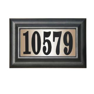 Custom Home Accessories 9 in Black House Number Rectangle