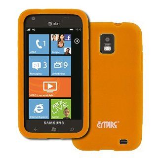 Orange Soft Silicone Gel Skin Case Cover for Samsung Focus S SGH I937 Cell Phones & Accessories