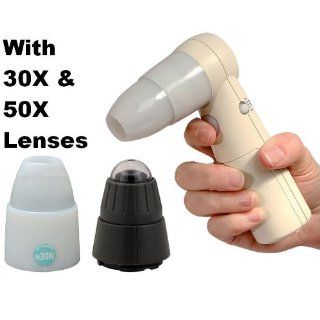 ProScope Mobile Wi Fi Wireless Handheld Digital HR Microscope for iPad, iPhone & iPod touch with 30X Non Reflection Lens & 50X Lenses   Designed for Law Enforcement CSI Crime Scene Investigating, Field, Science Education Classroom, Lab or Patient e